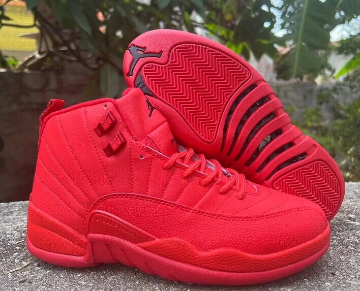 Air Jordan Retro 12 XII Grade AAA All Red - Click Image to Close